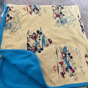 Disney Mickey Mouse Blanket - Yellow and Blue